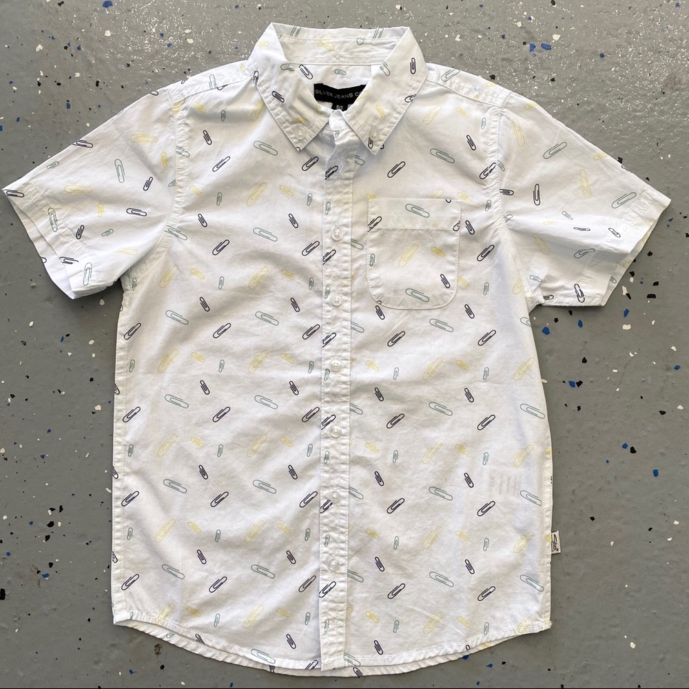 Silver Jeans- Paperclip Button Up Top